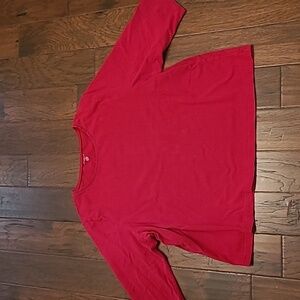 💰 Kim Roger's 3/4 length sleeve red shirt size 3X